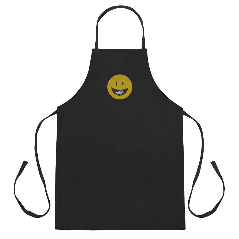 Smiley Face Embroidered Apron