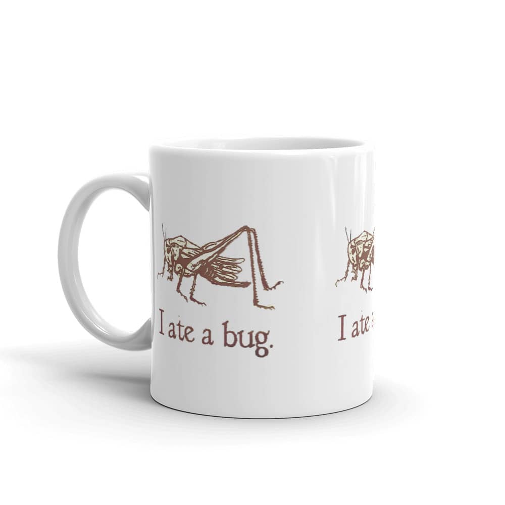 Vintage I Ate A Bug Mug