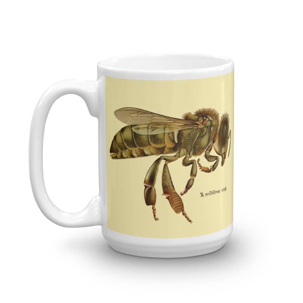 Bee Sepia Print Mug